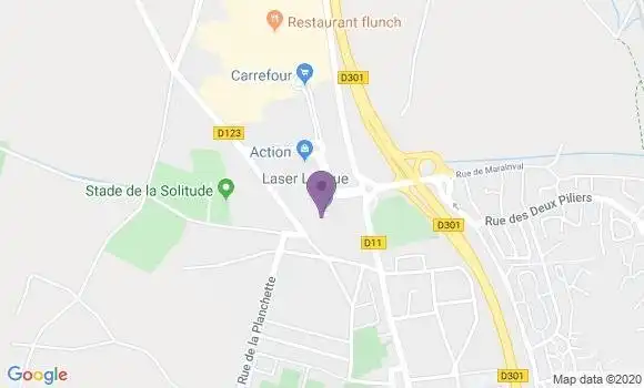 Localisation Société Générale Agence de Saint Brice sous Forêt