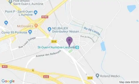Localisation Société Générale Agence de Saint Ouen l