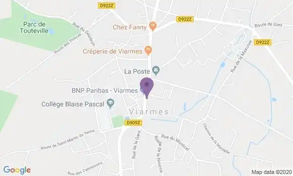 Localisation Société Générale Agence de Viarmes