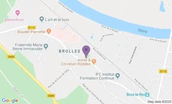 Localisation Société Générale Agence de Bois le Roi