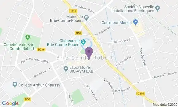Localisation Société Générale Agence de Brie Comte Robert