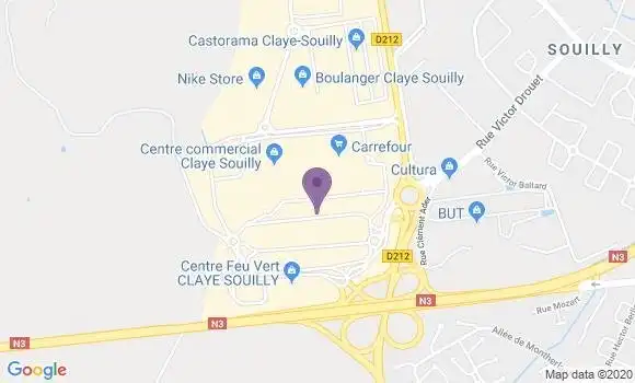 Localisation Société Générale Agence de Claye Souilly