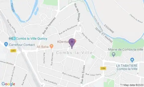 Localisation Société Générale Agence de Combs la Ville