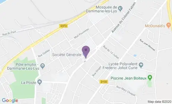Localisation Société Générale Agence de Dammarie les Lys