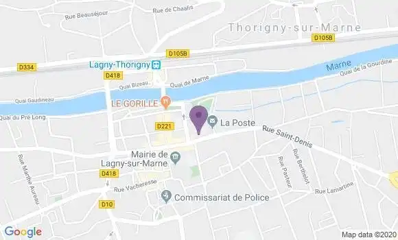 Localisation Société Générale Agence de Lagny sur Marne