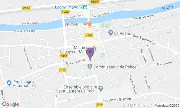 Localisation Société Générale Agence de Lagny sur Marne Professionnels