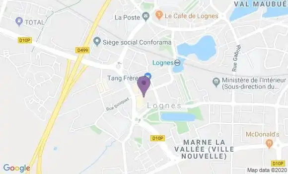 Localisation Société Générale Agence de Lognes