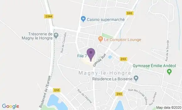 Localisation Société Générale Agence de Magny le Hongre