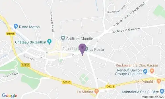Localisation Société Générale Agence de Gaillon