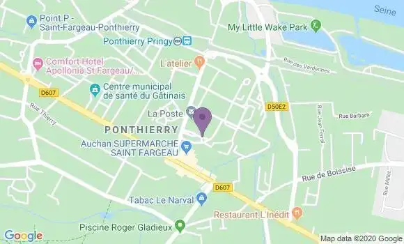 Localisation Société Générale Agence de Ponthierry
