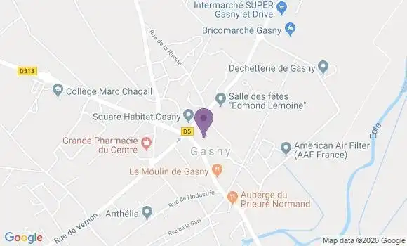 Localisation Société Générale Agence de Gasny