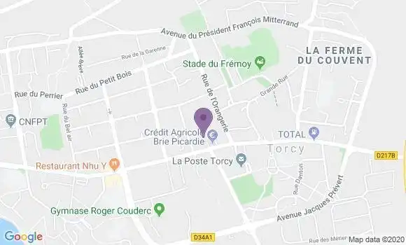 Localisation Société Générale Agence de Torcy