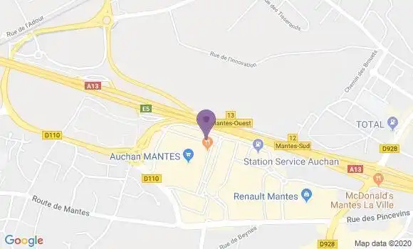 Localisation Société Générale Agence de Buchelay