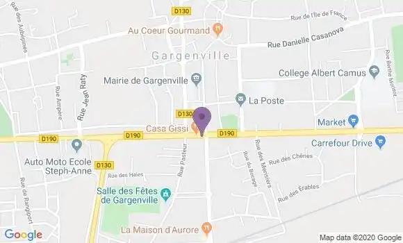 Localisation Société Générale Agence de Gargenville