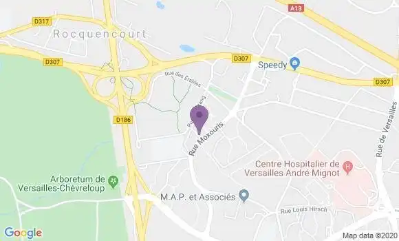 Localisation Société Générale Agence de Le Chesnay Parly 2