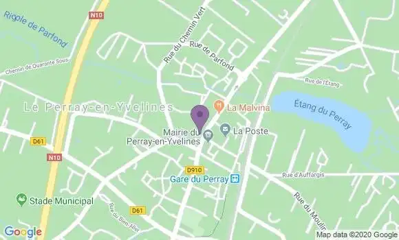 Localisation Société Générale Agence de Le Perray en Yvelines