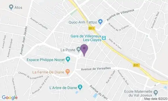 Localisation Société Générale Agence de Les Clayes sous Bois