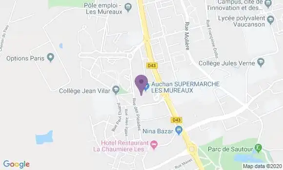 Localisation Société Générale Agence de Les Mureaux Espace