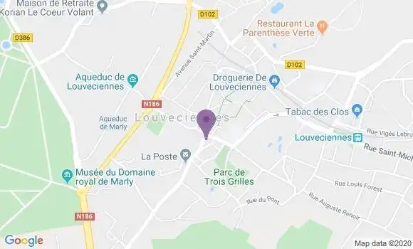 Localisation Société Générale Agence de Louveciennes Centre