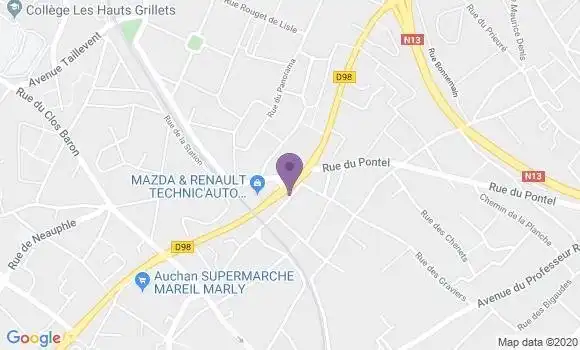 Localisation Société Générale Agence de Mareil Marly