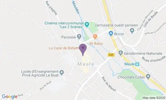 Localisation Société Générale Agence de Maule