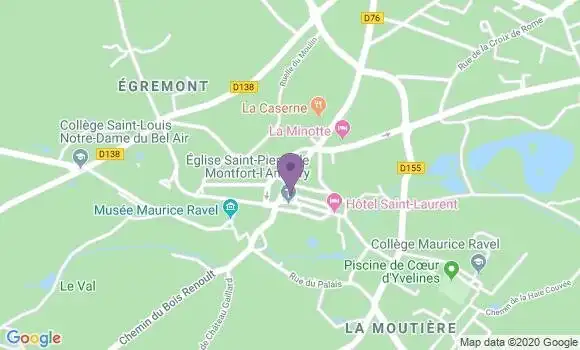 Localisation Société Générale Agence de Montfort l