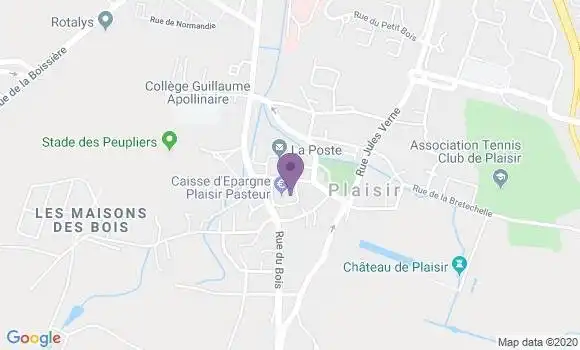 Localisation Société Générale Agence de Plaisir Village