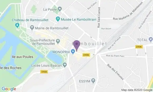 Localisation Société Générale Agence de Rambouillet