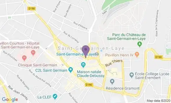 Localisation Société Générale Agence de Saint Germain en Laye