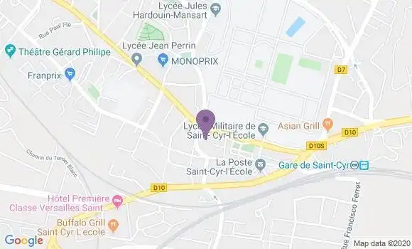 Localisation Société Générale Agence de Saint Cyr l