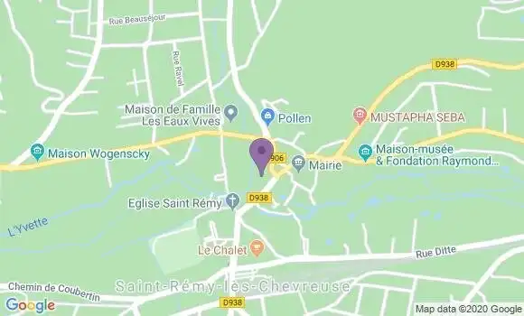 Localisation Société Générale Agence de Saint Remy les Chevreuse