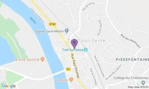 Localisation Société Générale Agence de Triel sur Seine