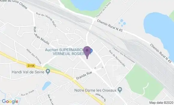 Localisation Société Générale Agence de Verneuil sur Seine