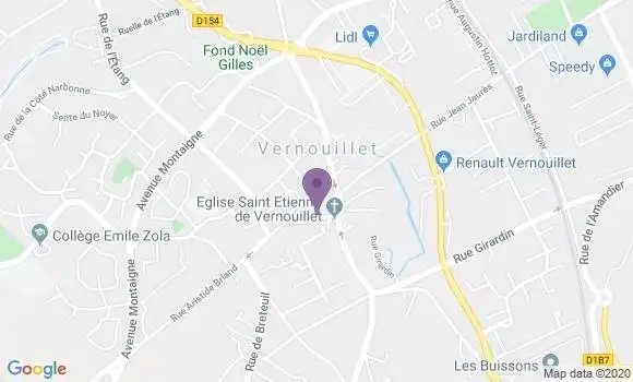 Localisation Société Générale Agence de Vernouillet