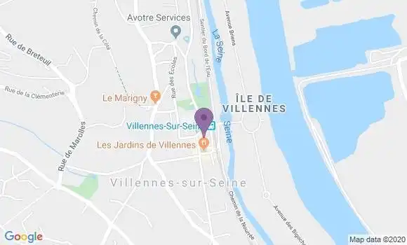 Localisation Société Générale Agence de Villennes sur Seine