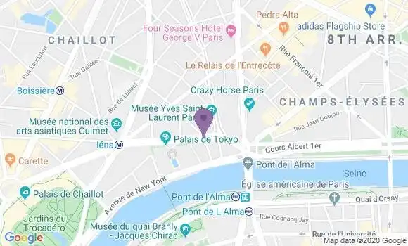 Localisation Société Générale Agence de Paris Alma