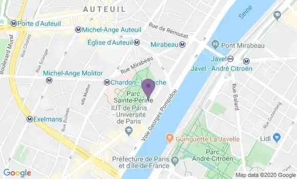 Localisation Société Générale Agence de Paris Avenue de Versailles