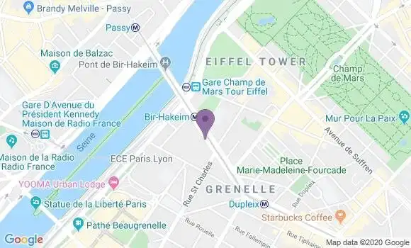 Localisation Société Générale Agence de Paris Bir Hakeim
