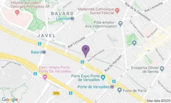 Localisation Société Générale Agence de Paris Boulevard Victor