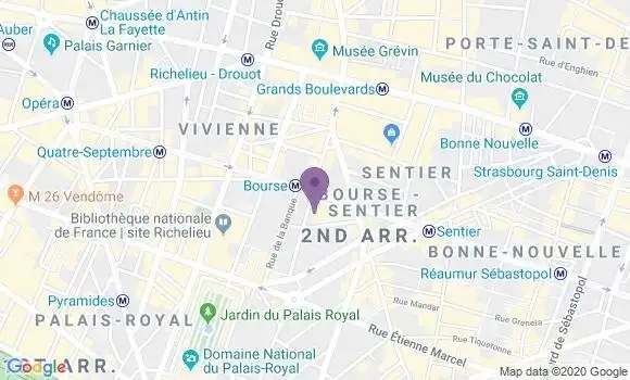 Localisation Société Générale Agence de Paris Bourse