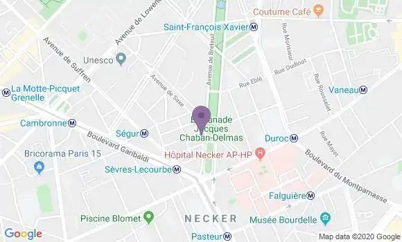 Localisation Société Générale Agence de Paris Breteuil