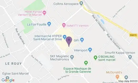 Localisation Société Générale Agence de Saint Marcel