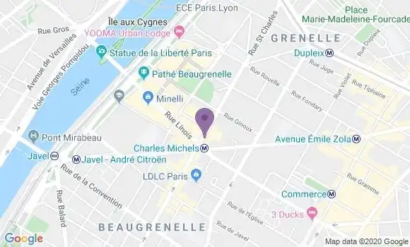 Localisation Société Générale Agence de Paris Charles Michels