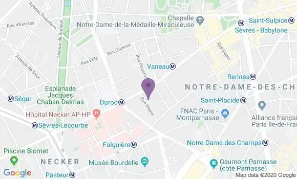Localisation Société Générale Agence de Paris Duroc