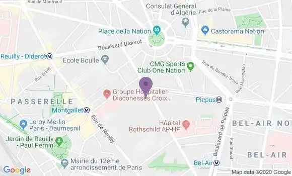 Localisation Société Générale Agence de Paris Fabre Eglantine