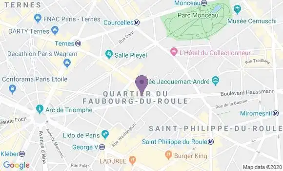 Localisation Société Générale Agence de Paris Friedland