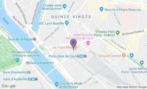 Localisation Société Générale Agence de Paris Tour Gamma