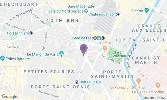 Localisation Société Générale Agence de Paris Gare de l