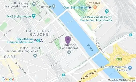 Localisation Société Générale Agence de Paris Grande Bibliothèque
