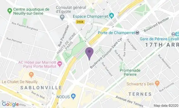 Localisation Société Générale Agence de Paris Gouvion Saint Cyr